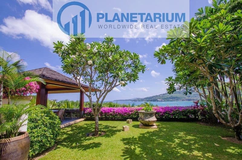 Luxury villa on the lush tropical hillside above kamala beach — photo 1
