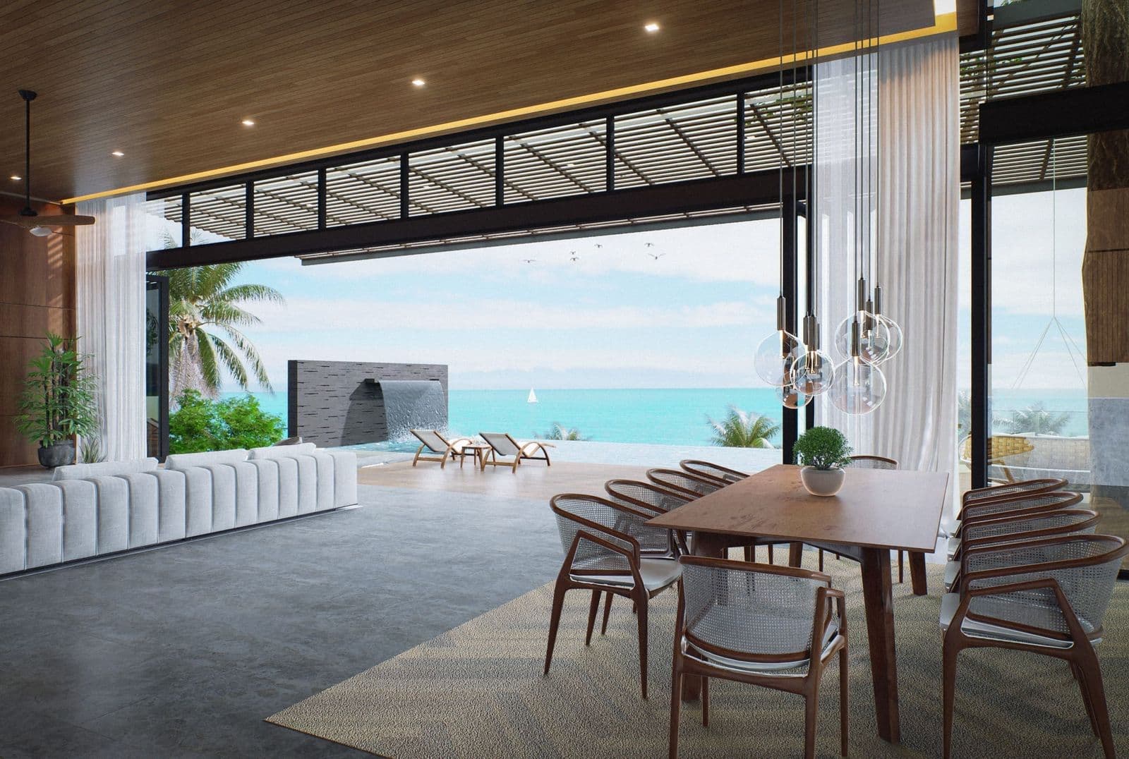 Modern Tropical Oceanview Pool Villa — photo 3