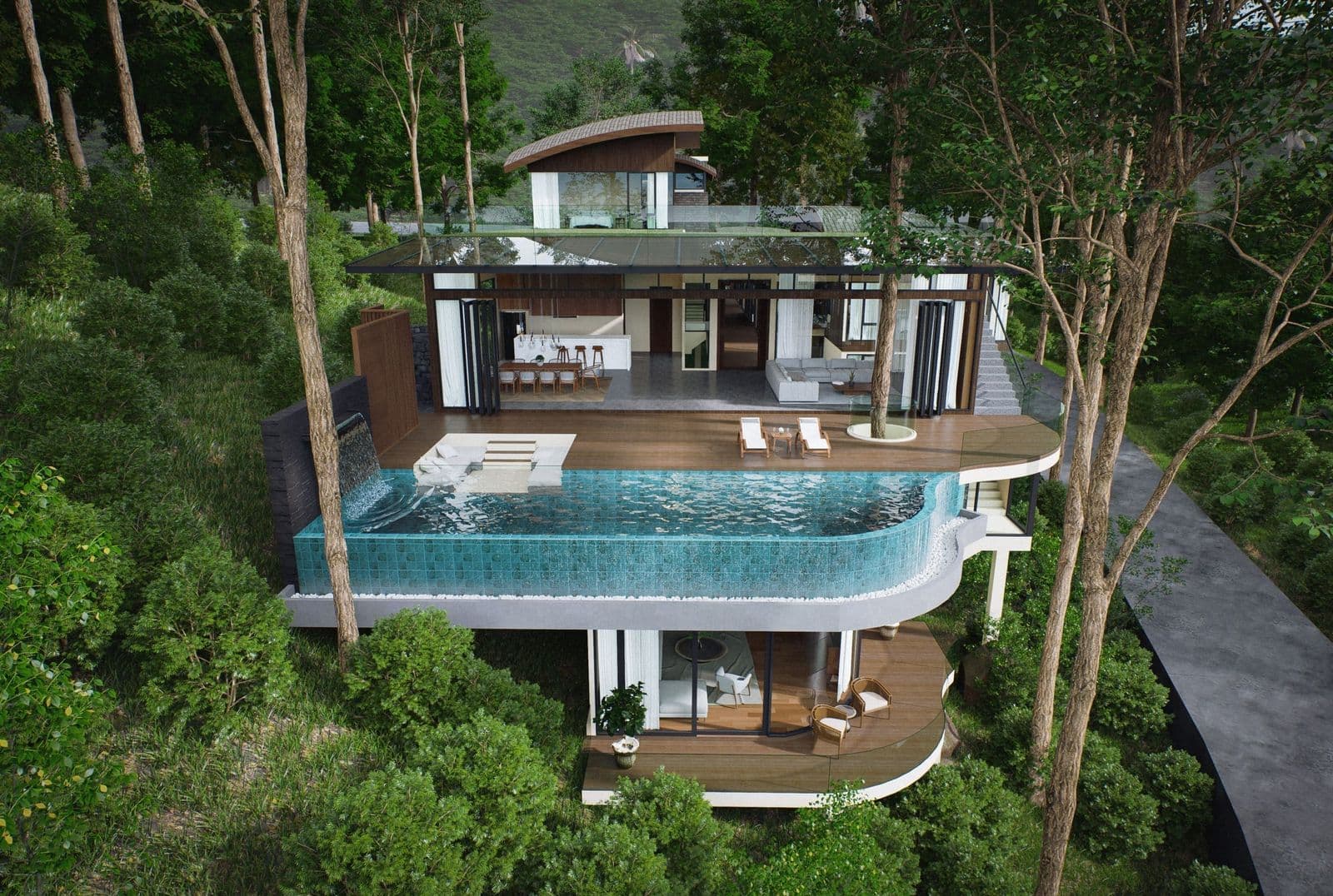 Modern Tropical Oceanview Pool Villa — photo 1