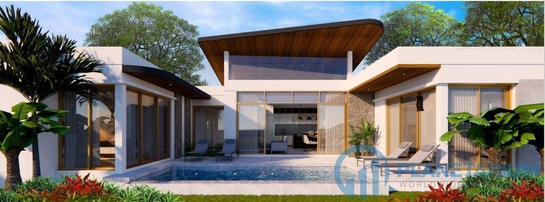 Modern tropical pool villa in thalang — photo 1