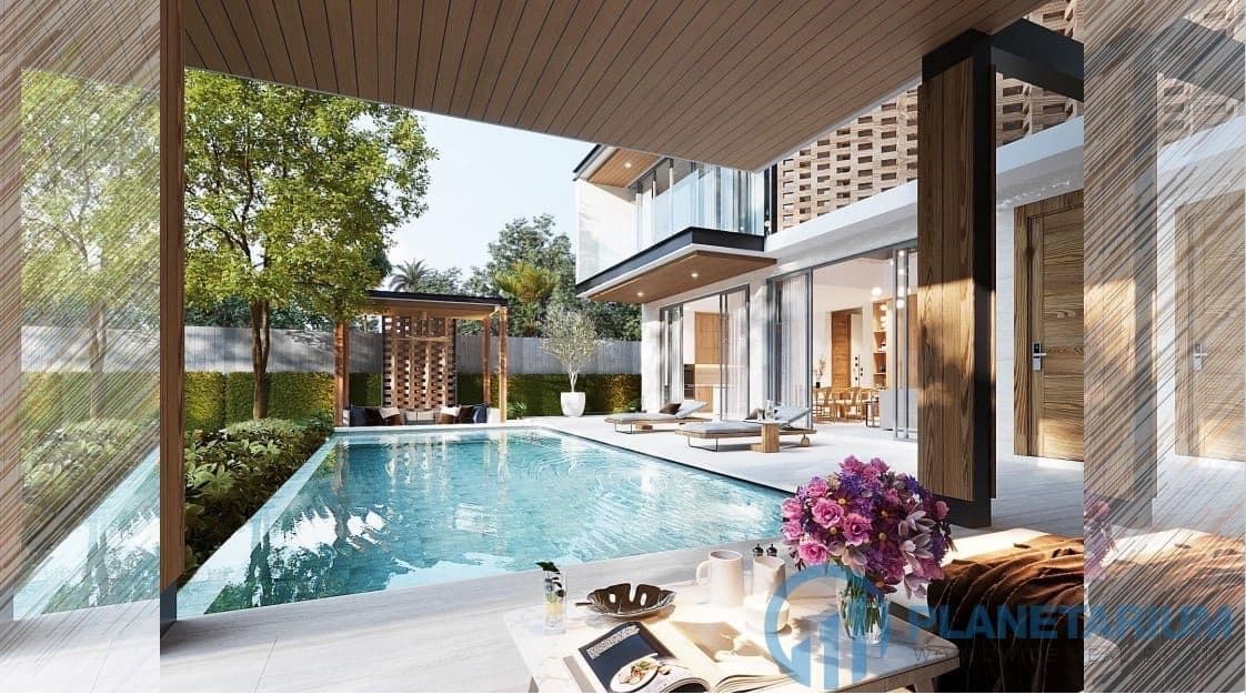 Private modern luxury pool villa on thalang — photo 1