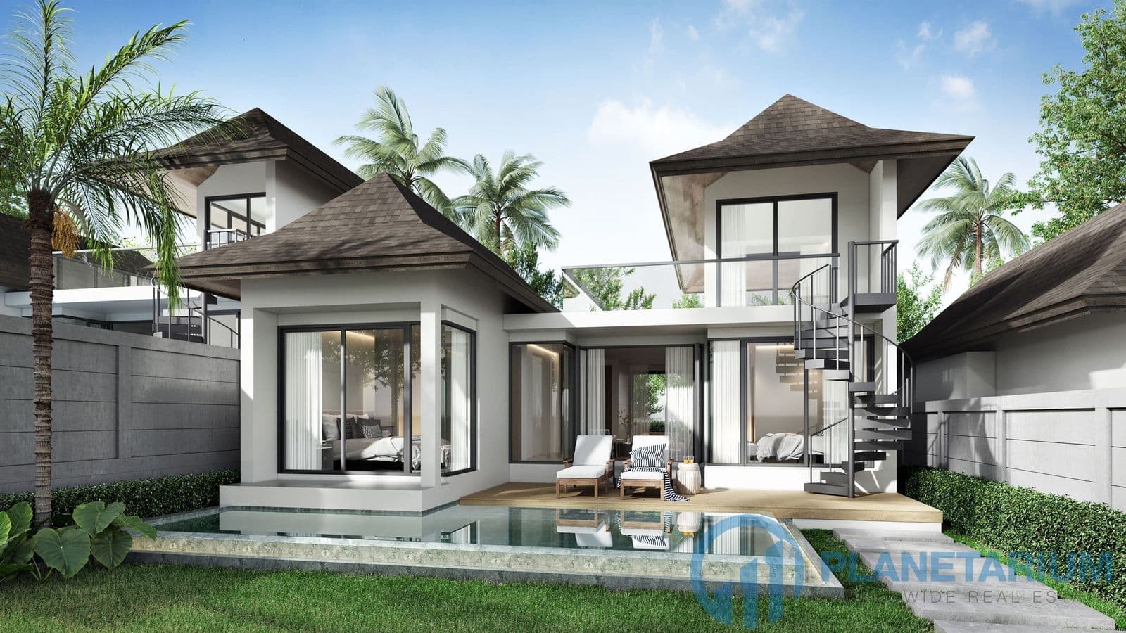 Two-story villas with stunning views of the  mountains — photo 2