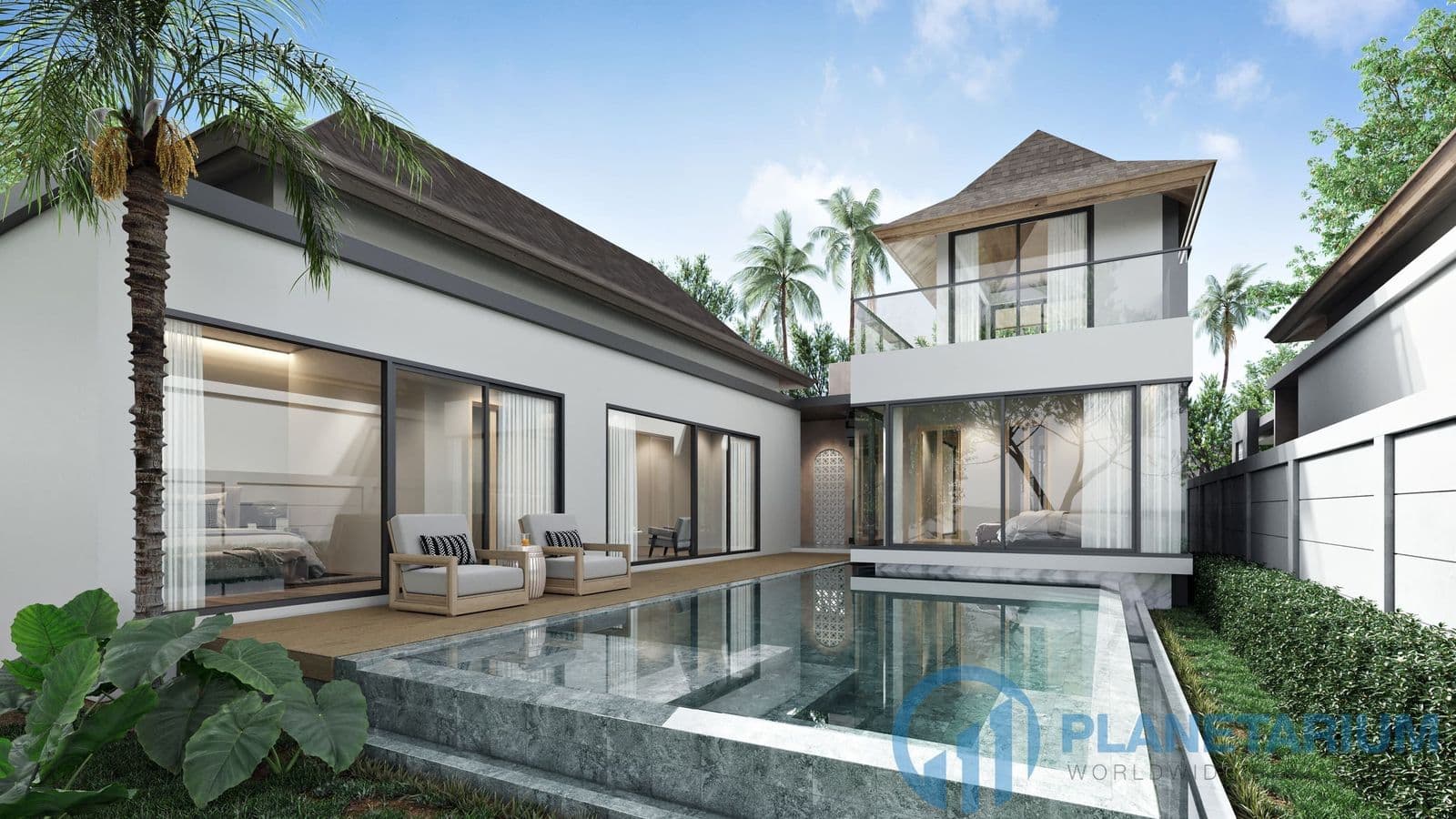 Two-story villas with stunning views of the  mountains — photo 5