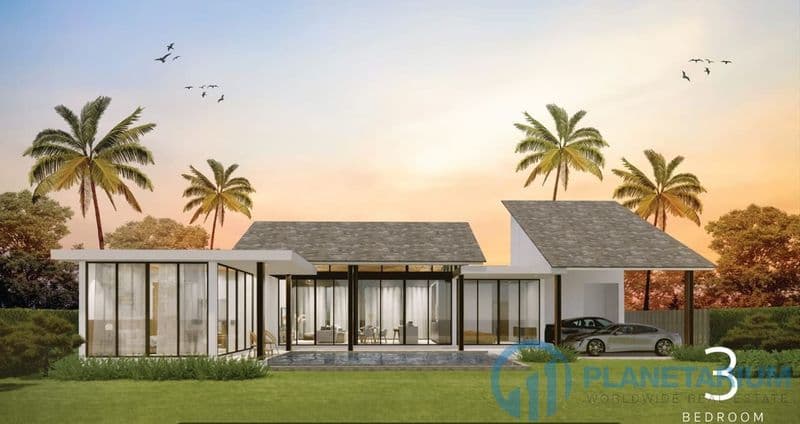 Tropical modern pool villas in Naithon — photo 1